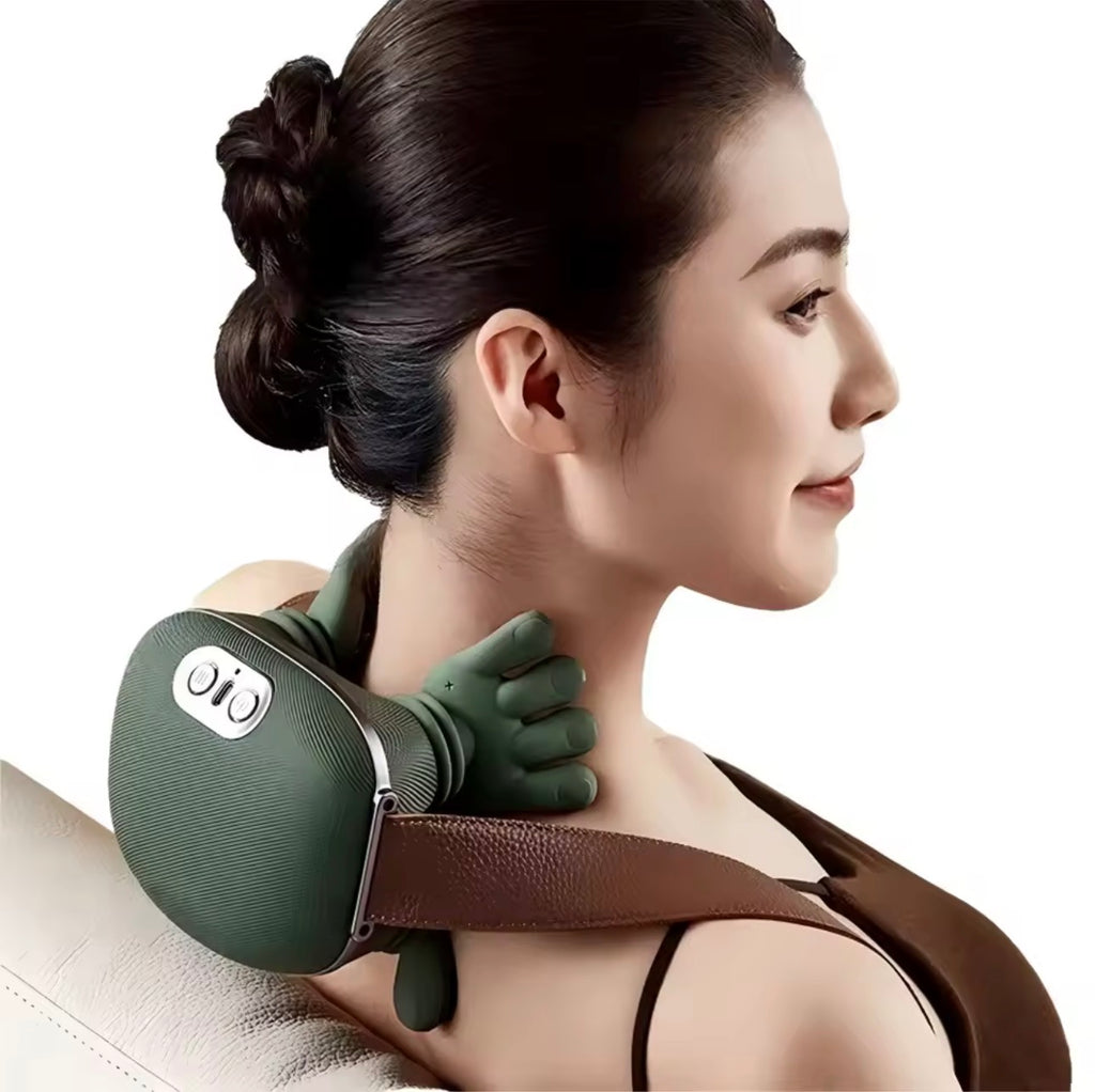 Masseur Électrique Cervical & Épaules – Massage Shiatsu Professionnel Anti-Douleur