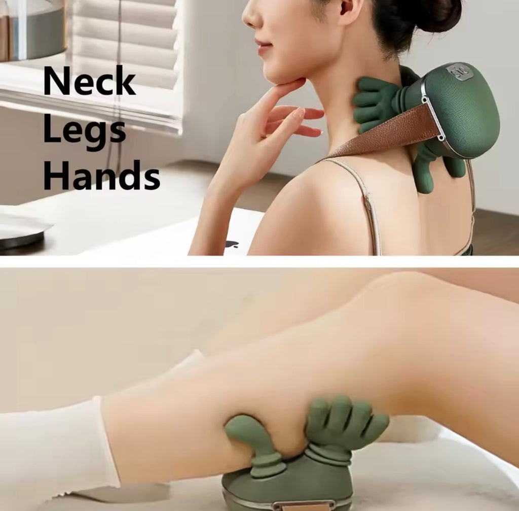 Masseur Électrique Cervical & Épaules – Massage Shiatsu Professionnel Anti-Douleur