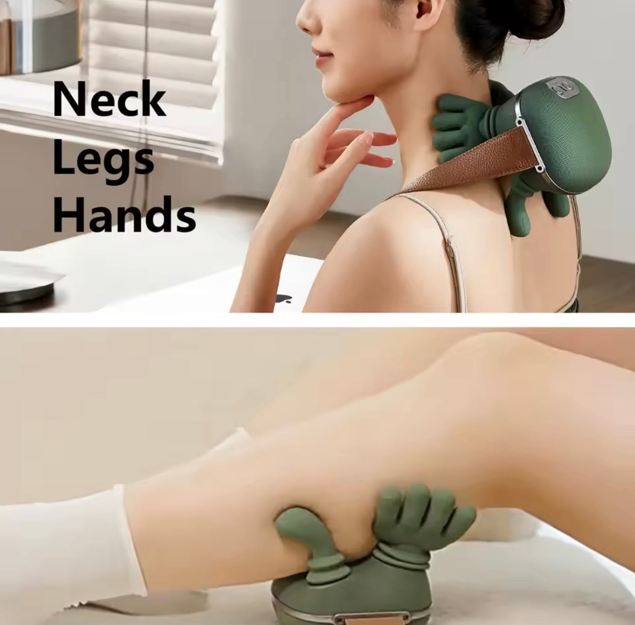 Masseur Électrique Cervical & Épaules – Massage Shiatsu Professionnel Anti-Douleur