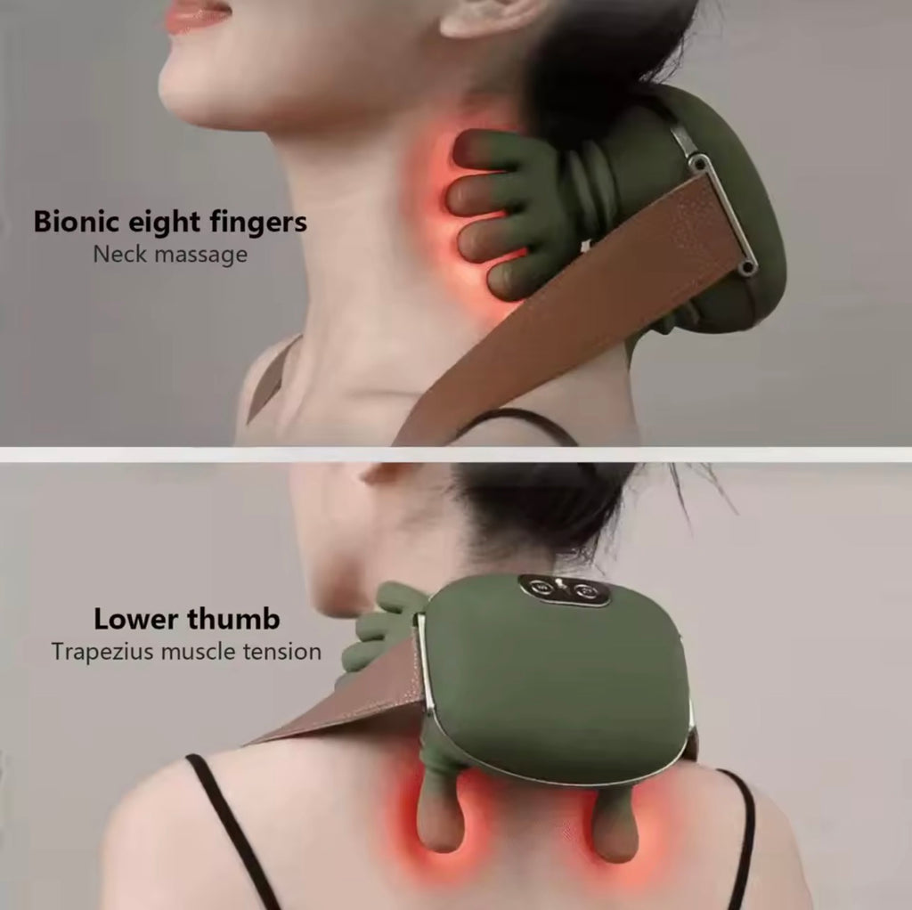 Masseur Électrique Cervical & Épaules – Massage Shiatsu Professionnel Anti-Douleur