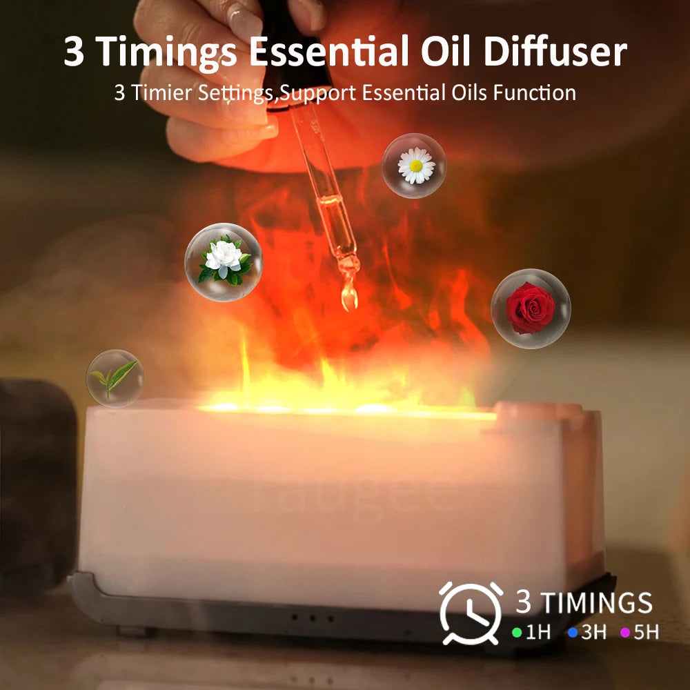 Diffuseur d'Aromathérapie "Effet Flamme" – Humidificateur d'Ambiance Apaisant