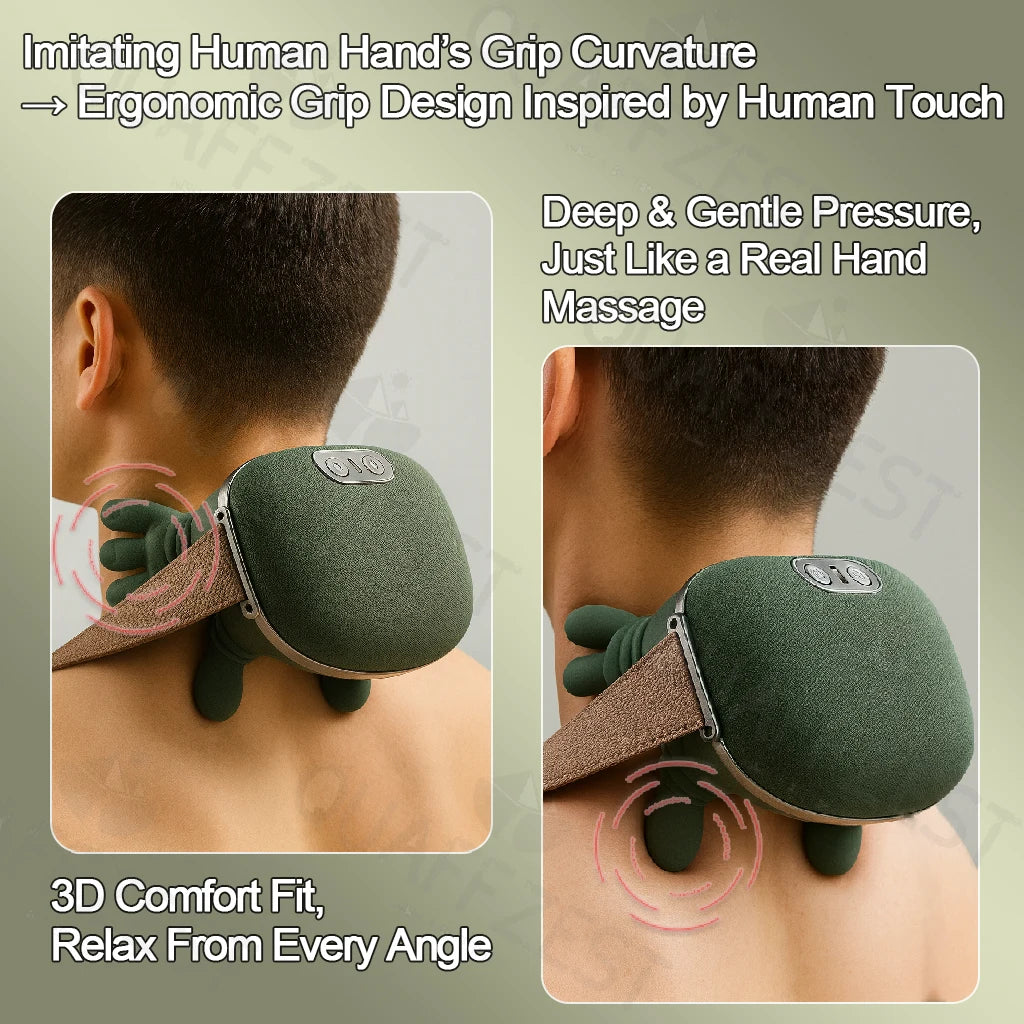 Masseur Électrique Cervical & Épaules – Massage Shiatsu Professionnel Anti-Douleur
