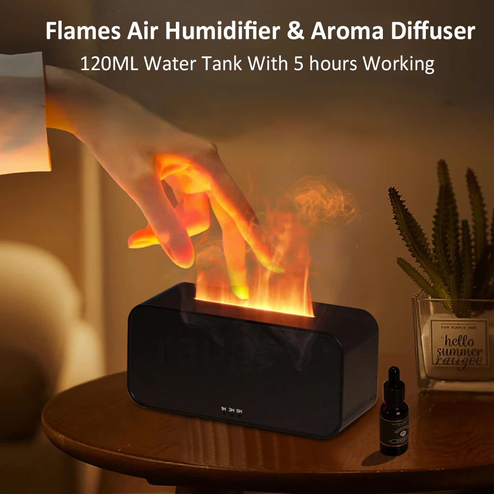 Diffuseur d'Aromathérapie "Effet Flamme" – Humidificateur d'Ambiance Apaisant
