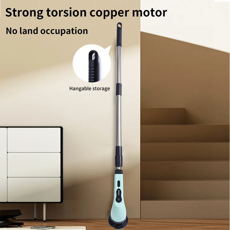 Brosse de Nettoyage Électrique 9-en-1 – Polyvalente et Sans Effort.