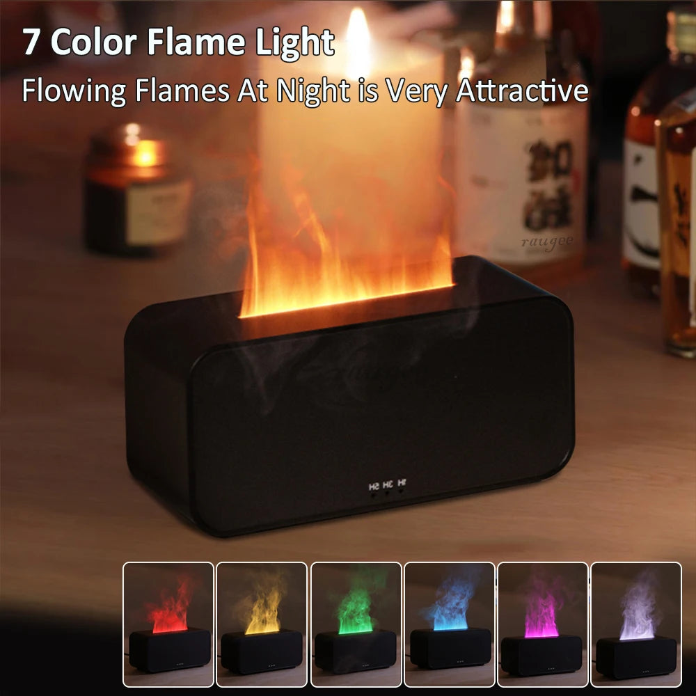Diffuseur d'Aromathérapie "Effet Flamme" – Humidificateur d'Ambiance Apaisant