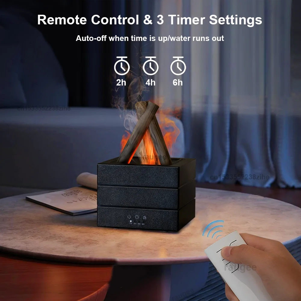 Diffuseur d'Huiles Essentielles "Effet Flamme" – Humidificateur d'Ambiance Apaisant