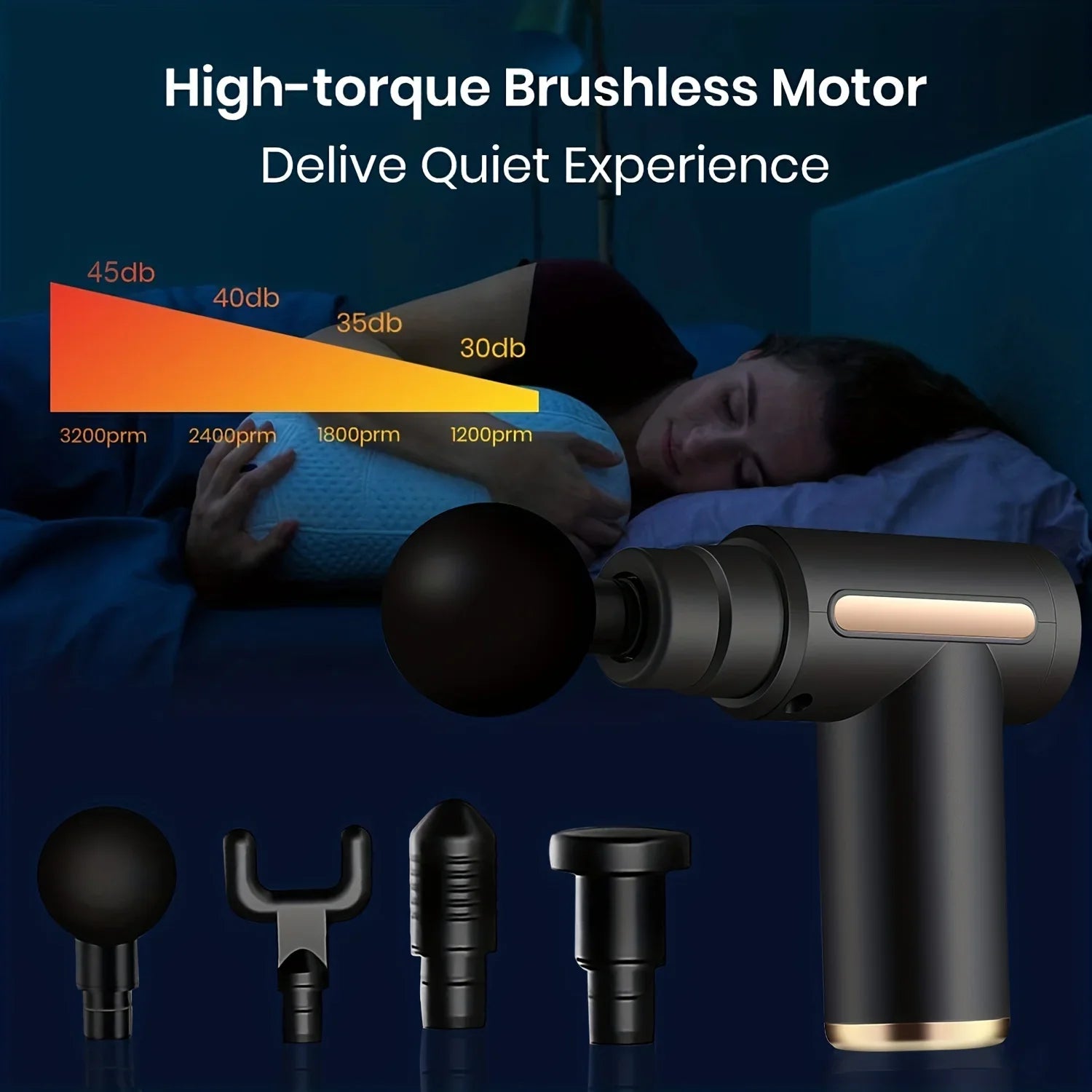 Pistolet de Massage Musculaire Professionnel – Récupération Sportive Anti-Douleur