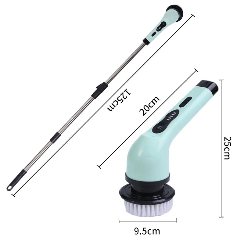 Brosse de Nettoyage Électrique 9-en-1 – Polyvalente et Sans Effort.