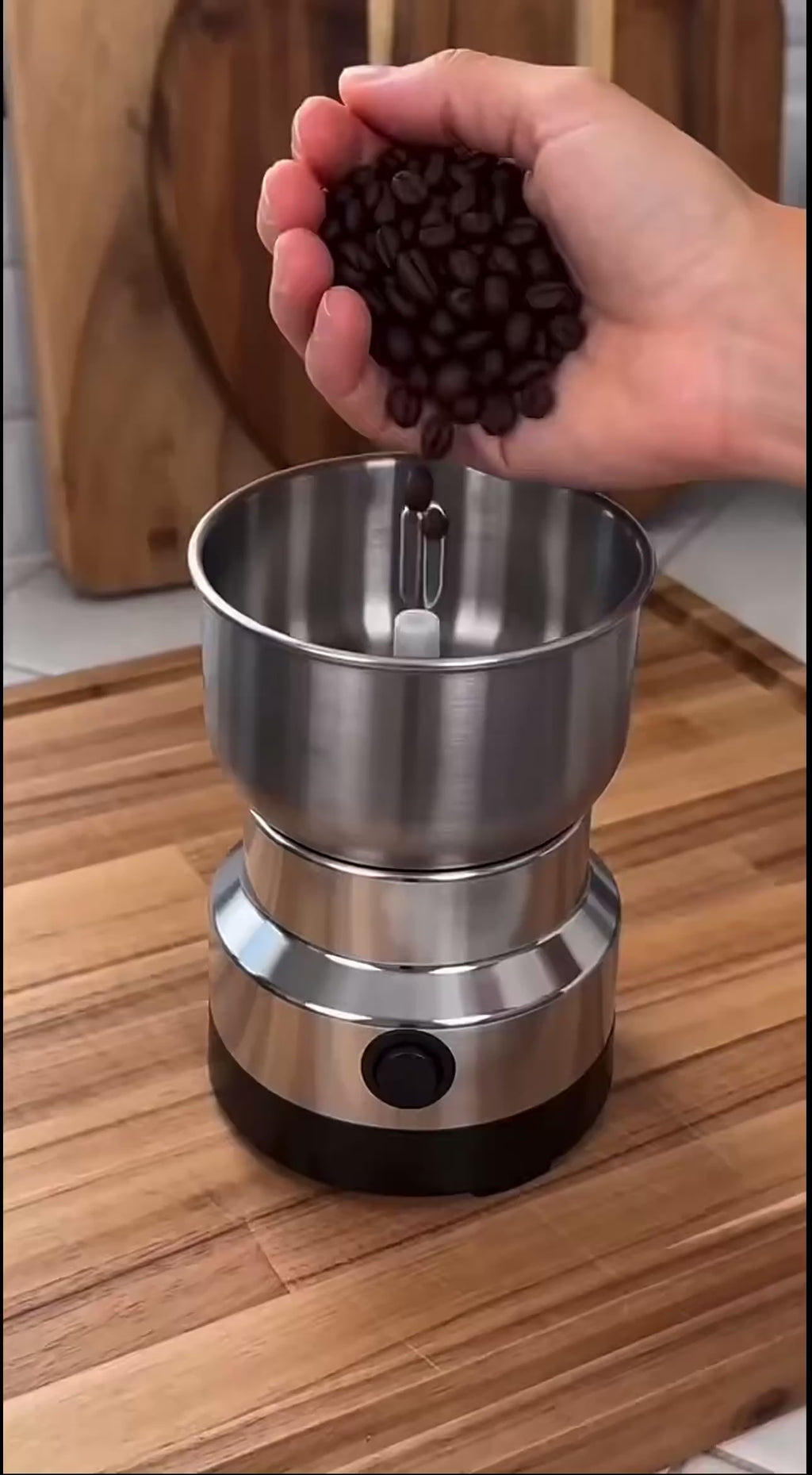 Moulin Électrique Multifonction – Café, Épices et Graines